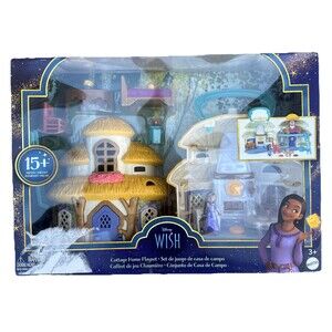Disney’s Wish Cottage Home Playset with Asha of Rosas Mini Doll, Star Figure